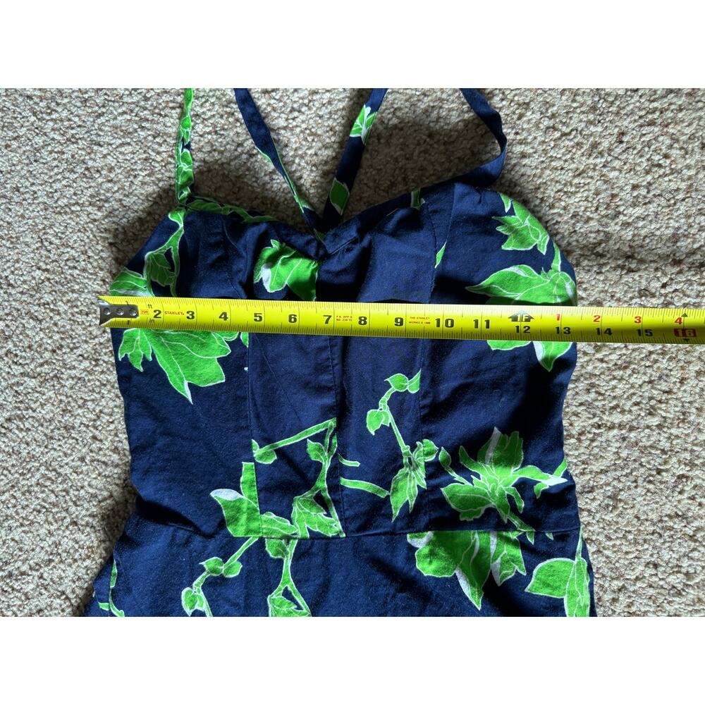 Vintage Retro Mini Dress 50s Pinup Tropical Vacation Travel USA Rockabilly - Picture 7 of 9